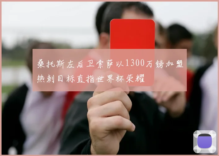 桑托斯左后卫索萨以1300万镑加盟热刺目标直指世界杯荣耀